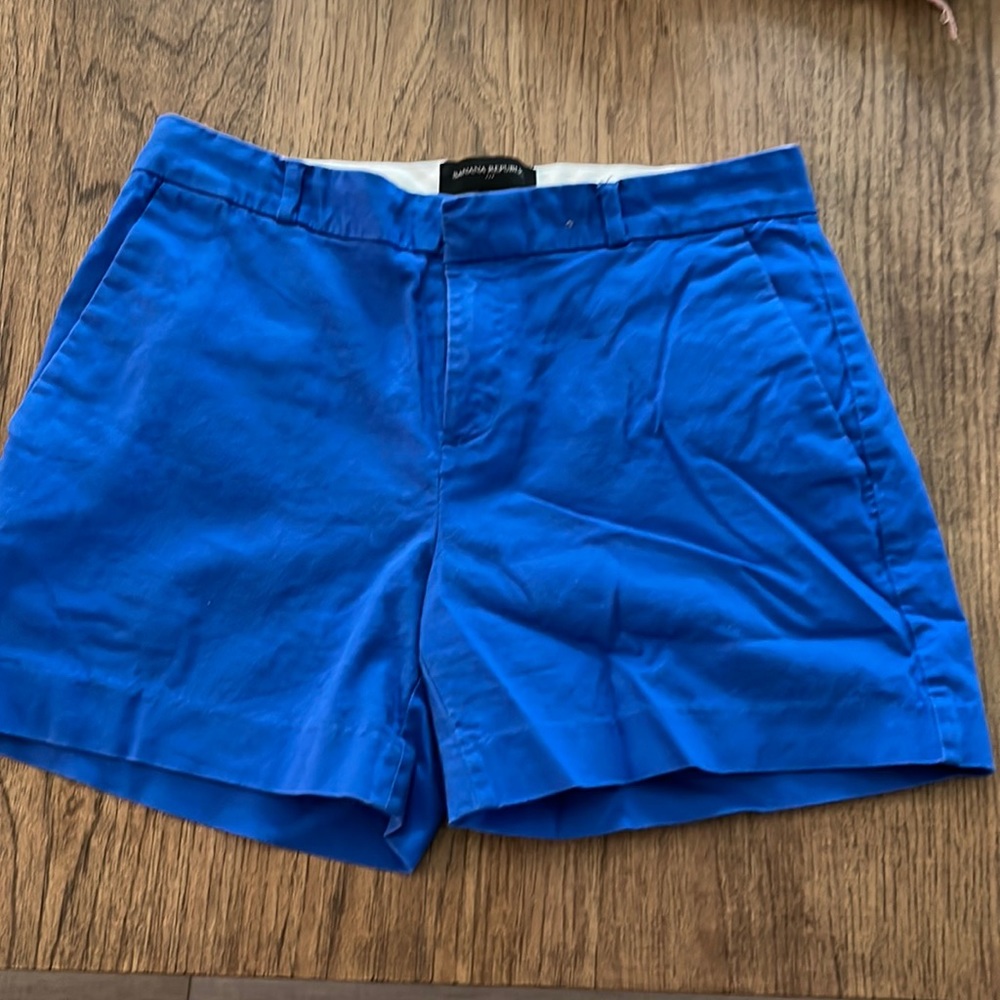Cobalt shorts, banana republic, 4.5 inch inseam